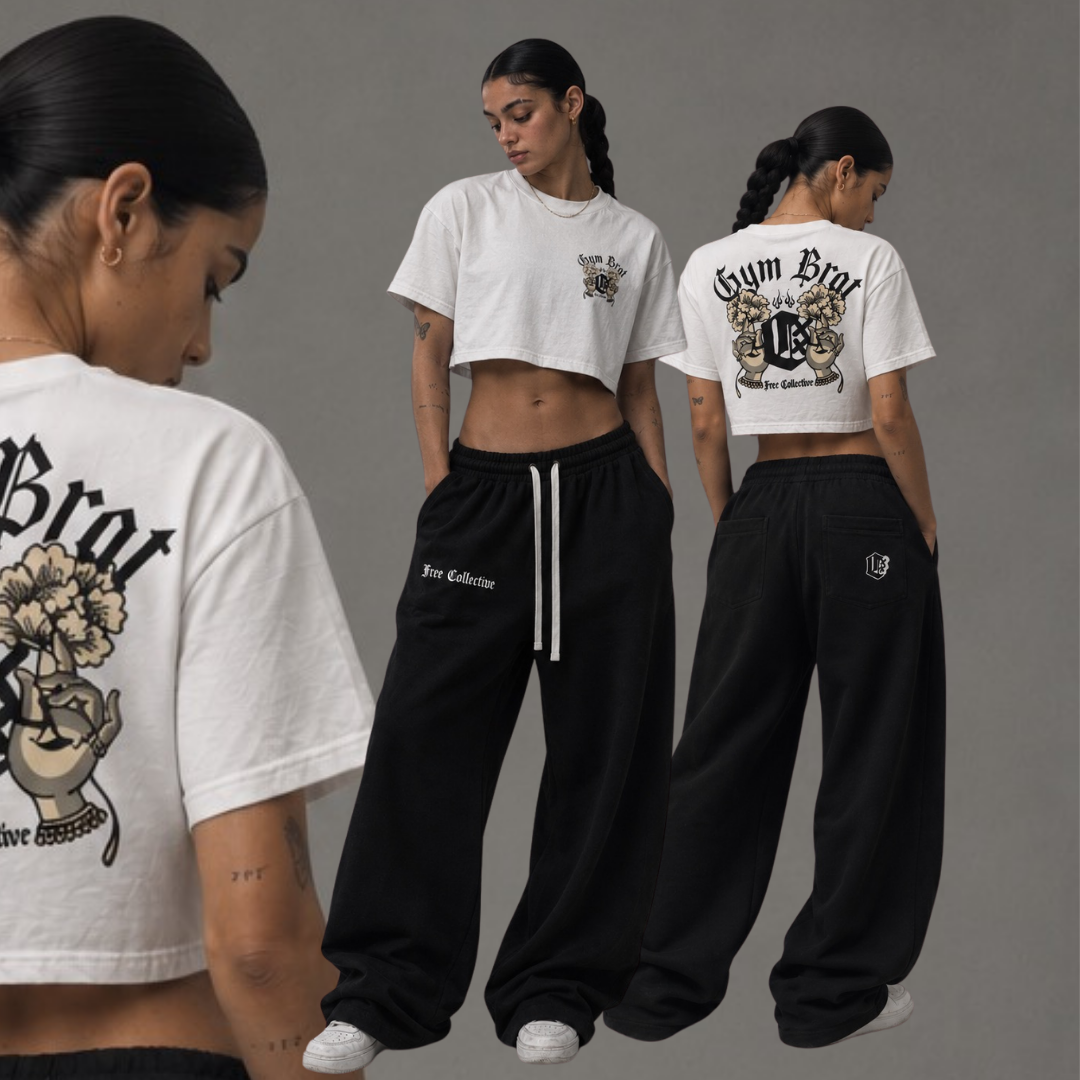 The Collective Wide-Leg Track Pants
