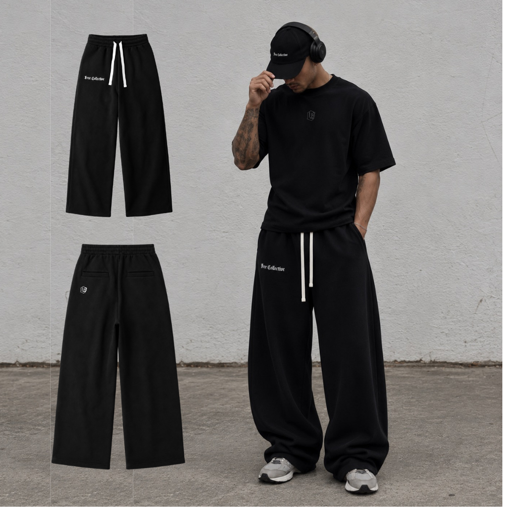 The Collective Wide-Leg Track Pants